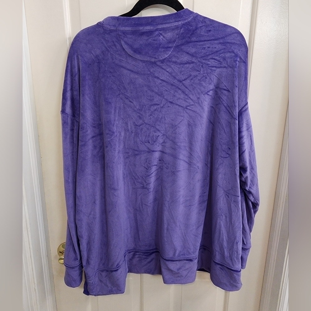 MarleyLilly Super Soft Purple Pullover Size L/XL - Picture 5 of 5